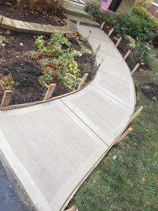 concrete walkway design