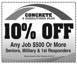 10% off concrete coupon