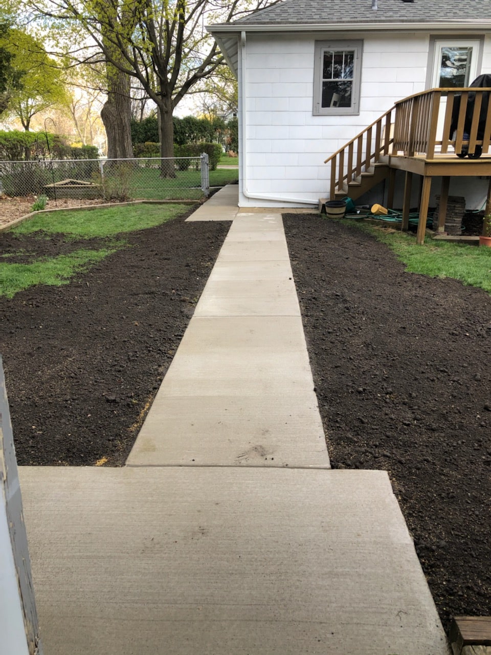 Concrete sidewalk installation elmhurst Illinois